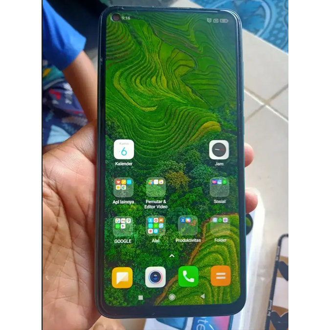 XIOMI REDMI NOTE 9 RAM 6/128 GB  MULUS ORI SEGEL FUNGSI NORMAL