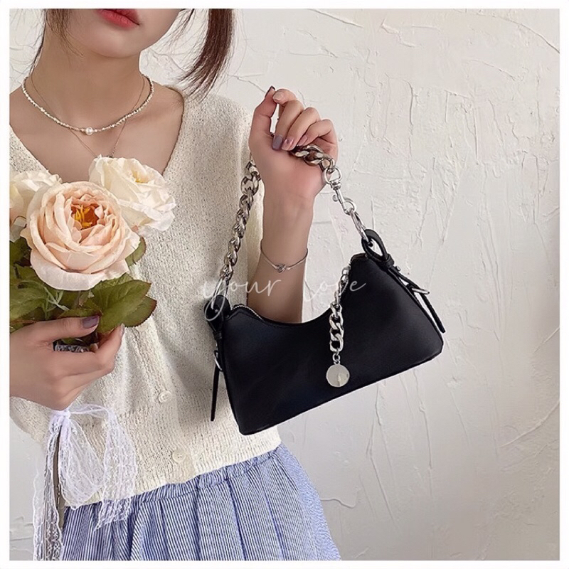 Chain Bag Sling bag Wanita - Shoulder Bag Korea Wanita - Tote bag Korea Wanita - Tas Wanita - Tas Se