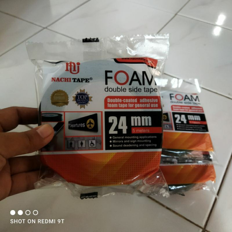 

DOUBLE TAPE/ SELOTIP FOAM NACHI PEREKAT 24 MM