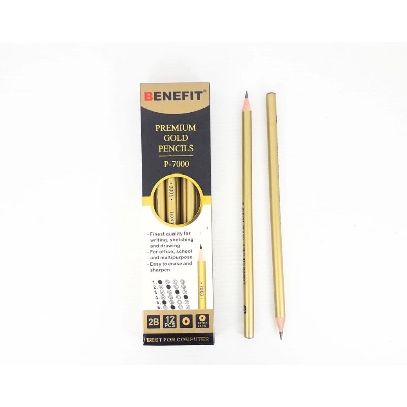 

Pensil Kayu 2B BENEFIT GOLD P-7000 SUDAH DIRAUT (12 pcs)