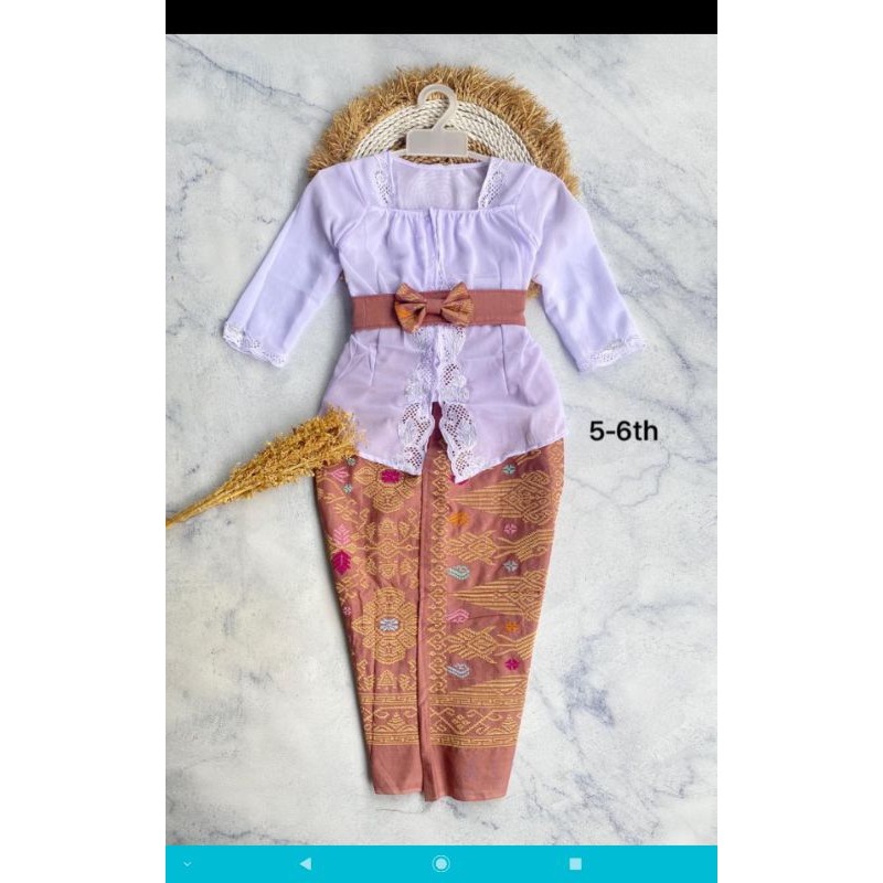 SET KEBAYA ANAK  PEREMPUAN USIA 5-6 TAHUN