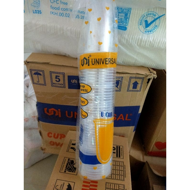 Gelas Oval U Cup 18 Oz