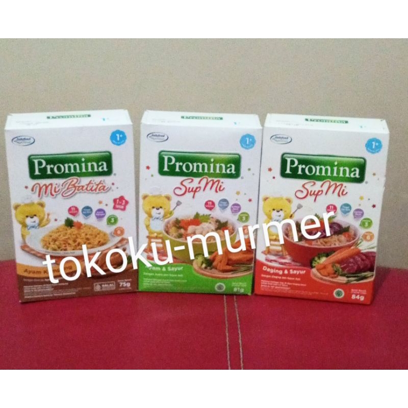

Promina Sup Mie Daging Sayur / Ayam Sayur 1+ / Mi Batita