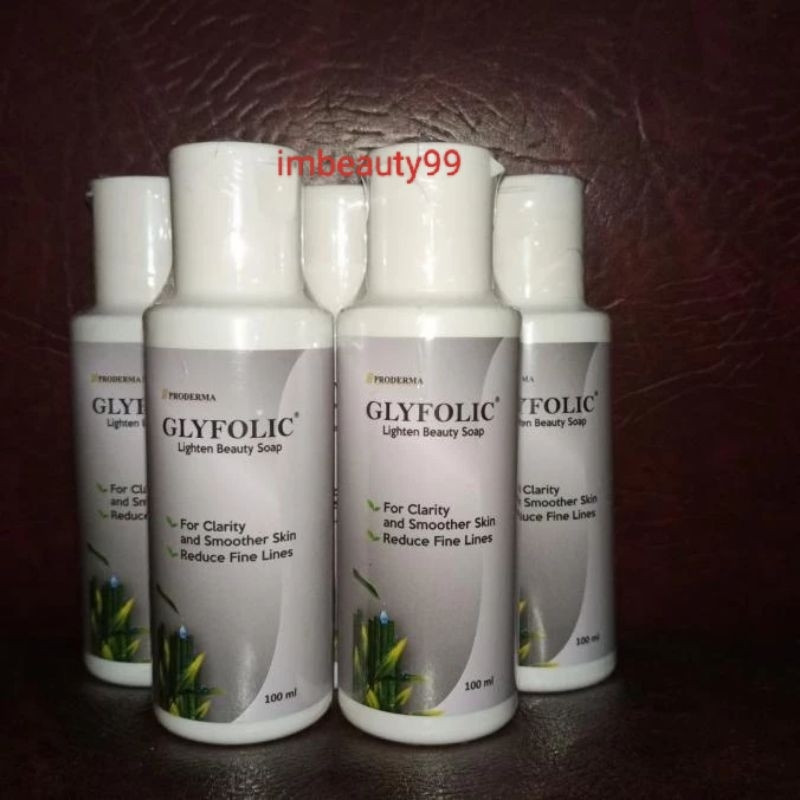 Glyfolic Lighten Beauty Soap - sabun wajah pembersih - menghaluskan kulit wajah