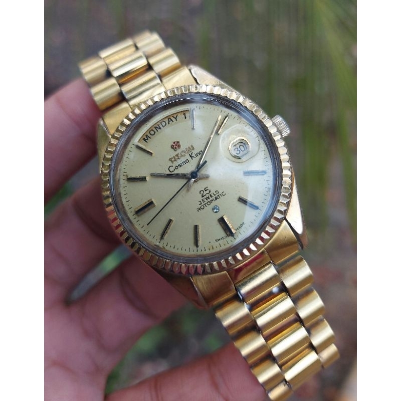 Jam Tangan Titoni Cosmo King President Automatic Original Very Rare
