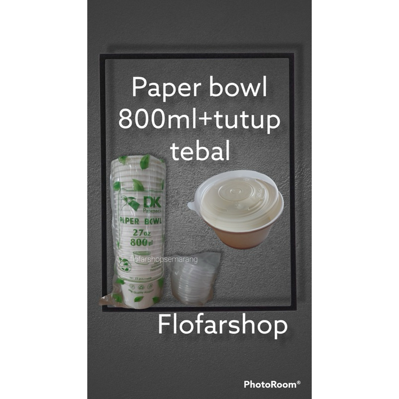 paper bowl 800 ml 24 oz tebal 800ml 24oz mangkok mangkuk kertas