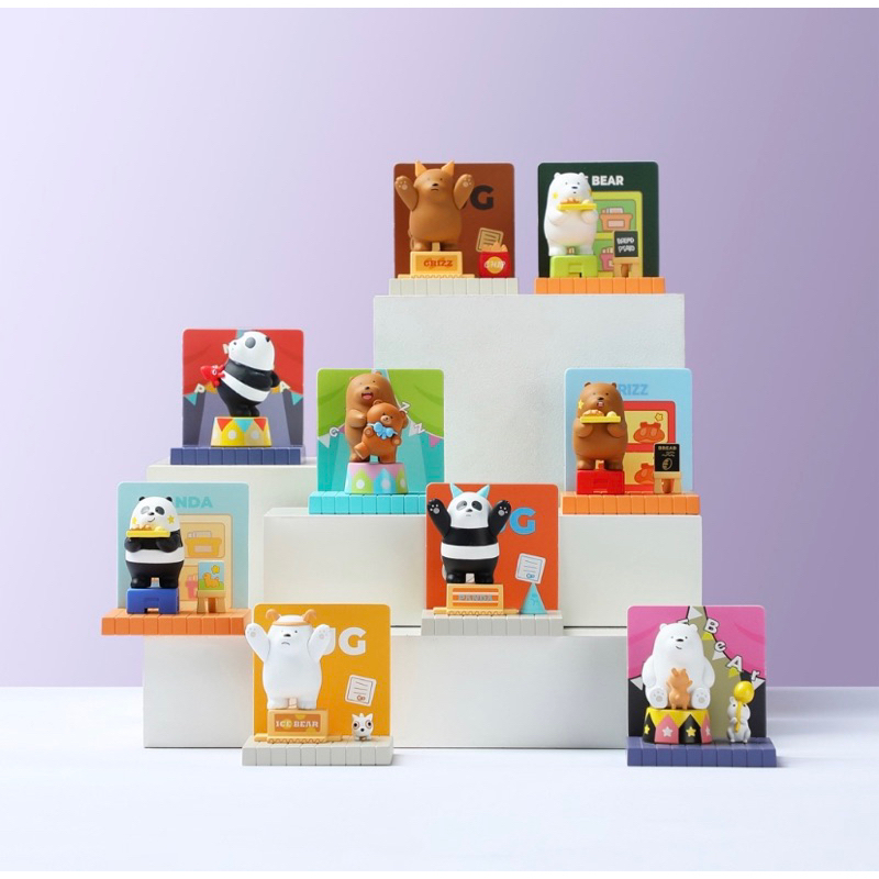 MINISO Blind Box We Bare Bears Mini Fun Collection Figure Model / Dikirim Random
