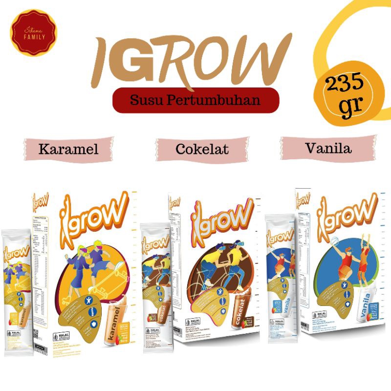 

Susu IGrow 235gr Susu Pertumbuhan