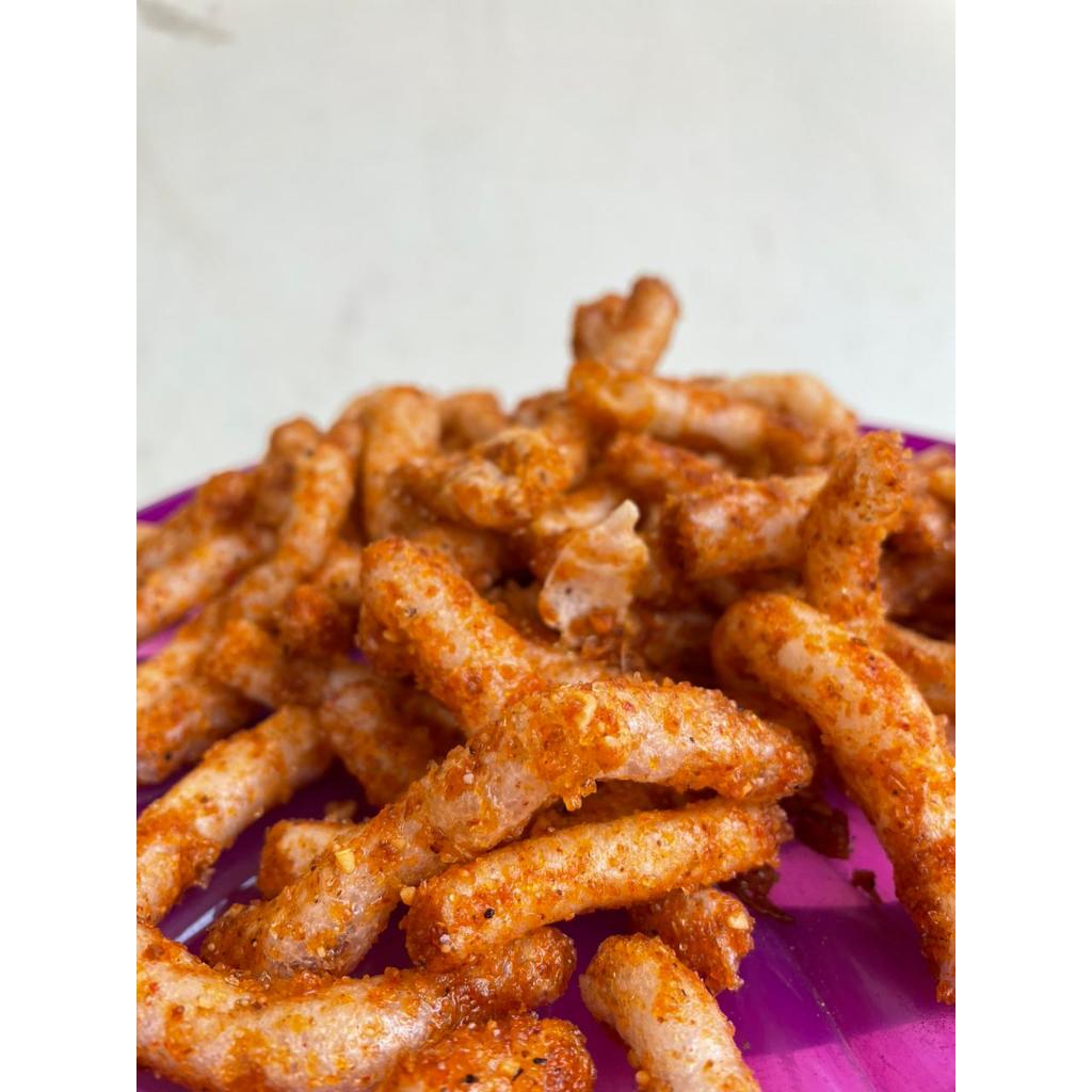 

Kerupuk gurilem khas bandung cililin pedas manis bumbu kacang 200gr