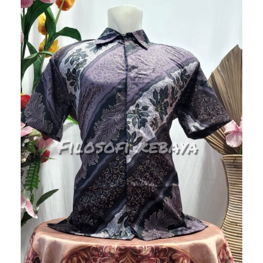 Super Promo CM UNGU ~ BATIK COUPLE KELUARGA MODERN BAJU BATIK COUPLE AYAH DAN ANAK LAKI-LAKI SET COU
