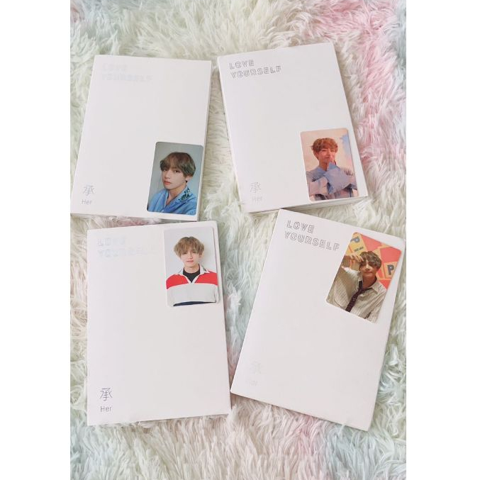 BTS ALBUM LOVE YOURSELF HER FULLSET PHOTOCARD V OFFICIAL TAEHYUNG VER L O V E