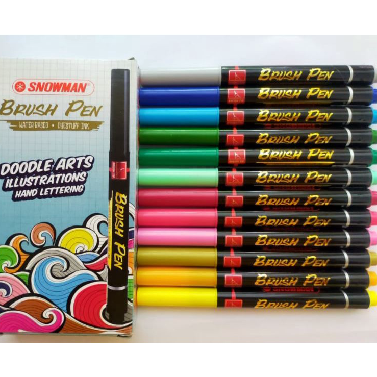 

➚➹✲ SNOWMAN BRUSHPEN / BRUSH PEN SPIDOL PENA KUAS BM-1