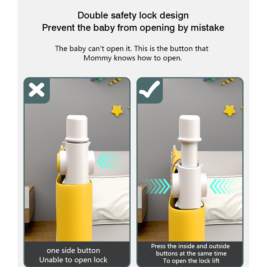 Terbatas Bedrail Mommy Jay Baru Bedguard Pembatas Pengaman Pagar Kasur Baby