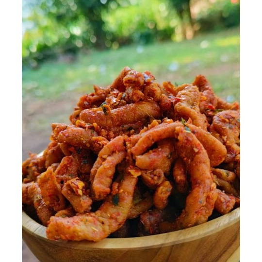 

Seller Kripik usus pedas daun jeruk 250gr Bestseller