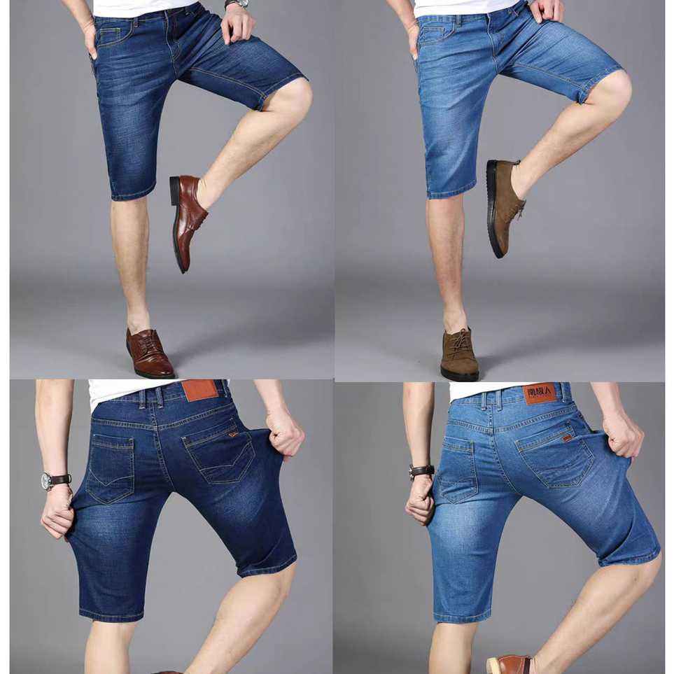 Dijual  J_Jeans Celana Pendek Jeans Pria Model Pensil Pria 27 - 42