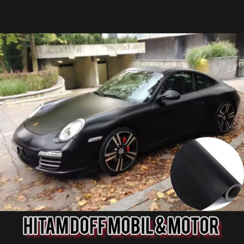 stiker hitam doff , scotlet hitam doff , stiker hitam doff absolt  scotlet hitam doff mobil dan moto