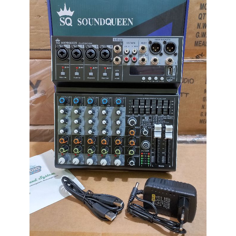 MIXER AUDIO Soundqueen CLASSIC 600 ORIGINAL 6CHANNEL EFFECT REVERB