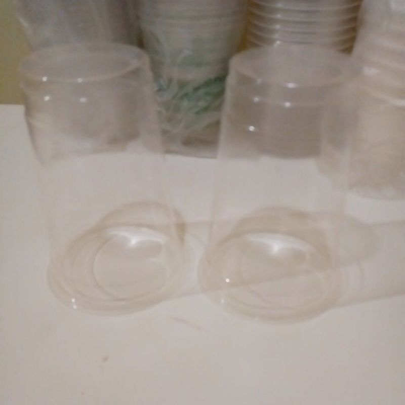 HP - Gelas Plastik Cup 18 Oz 7gr Polos Datar Perslop isi 50pcs