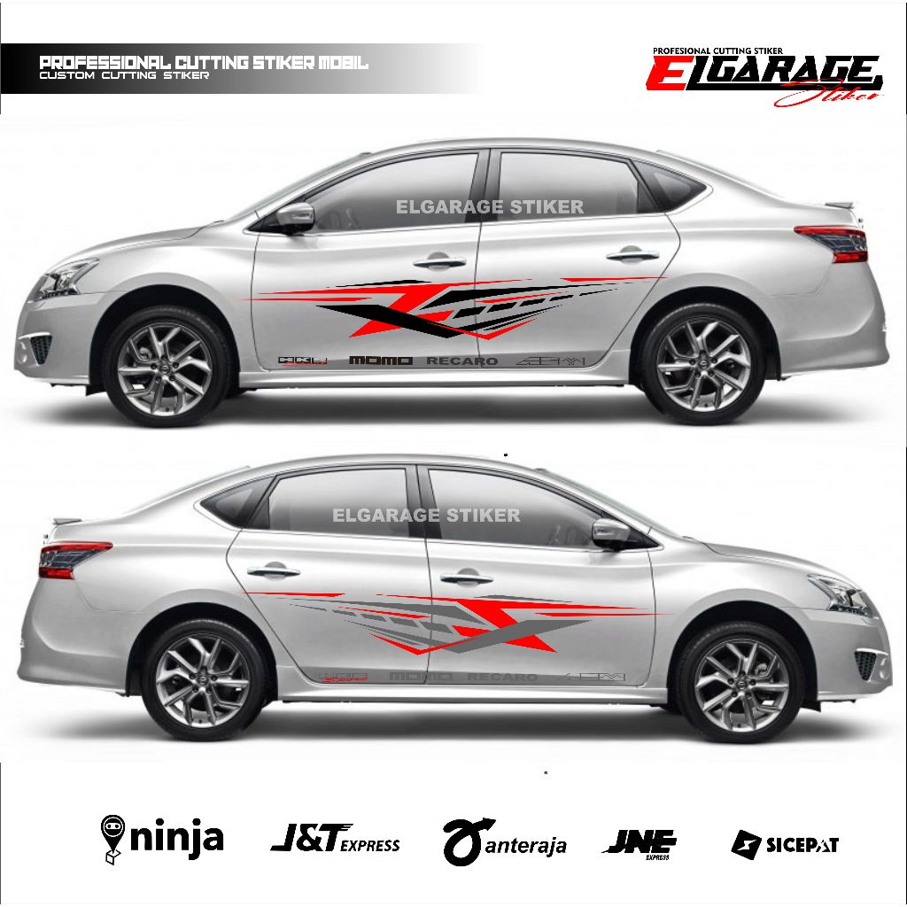 Stiker mobil sedan sticker mobil vios civic corolla dll stiker cutting variasi mobil all sedan