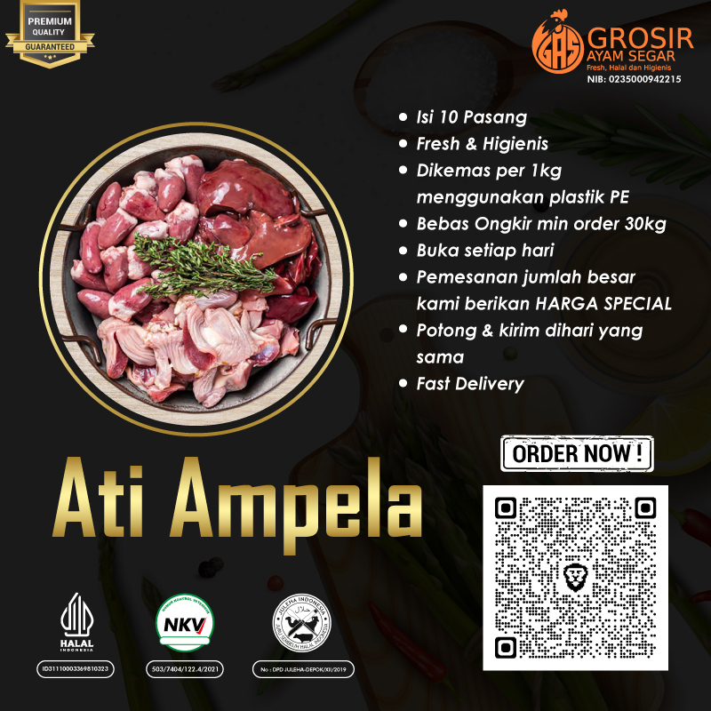 

ATI AMPELA AYAM 10 PASANG