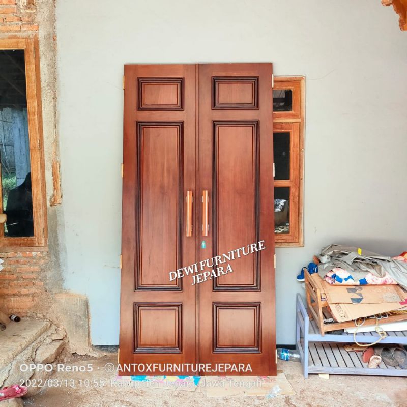 pintu rumah minimalis kupu tarung furniture Jepara