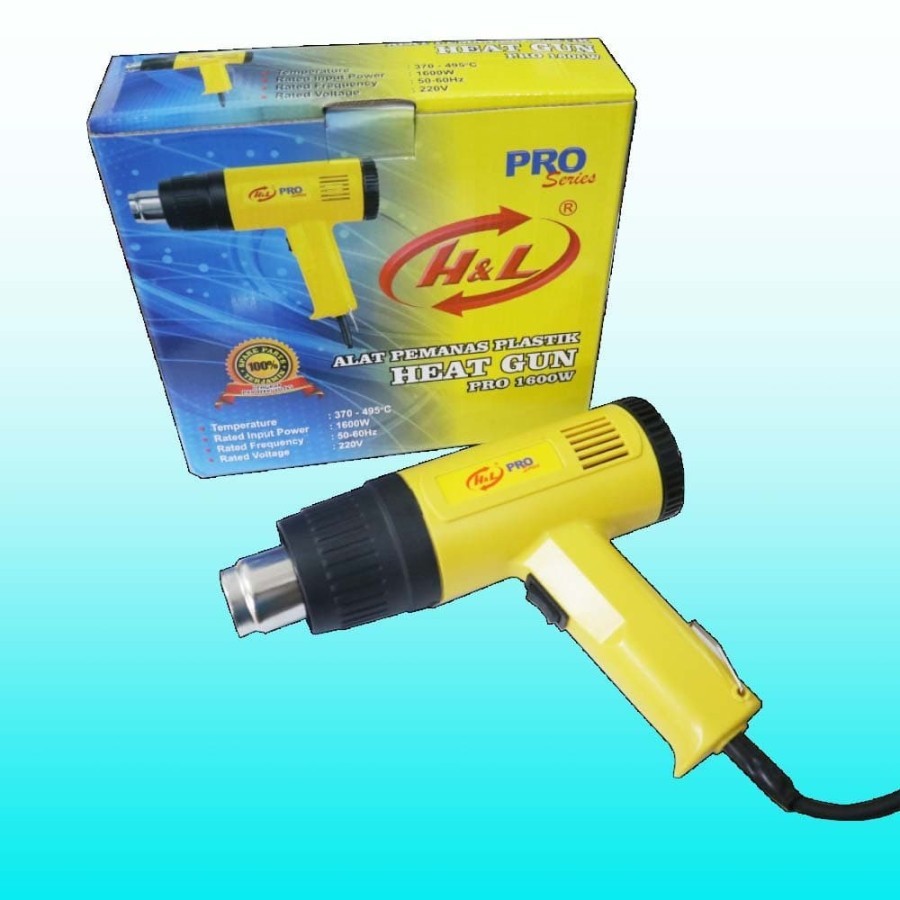 H&L Alat Pemanas Plastik Heat Gun PRO 1600W | Hot Gun Murah Berkualitas Bagus