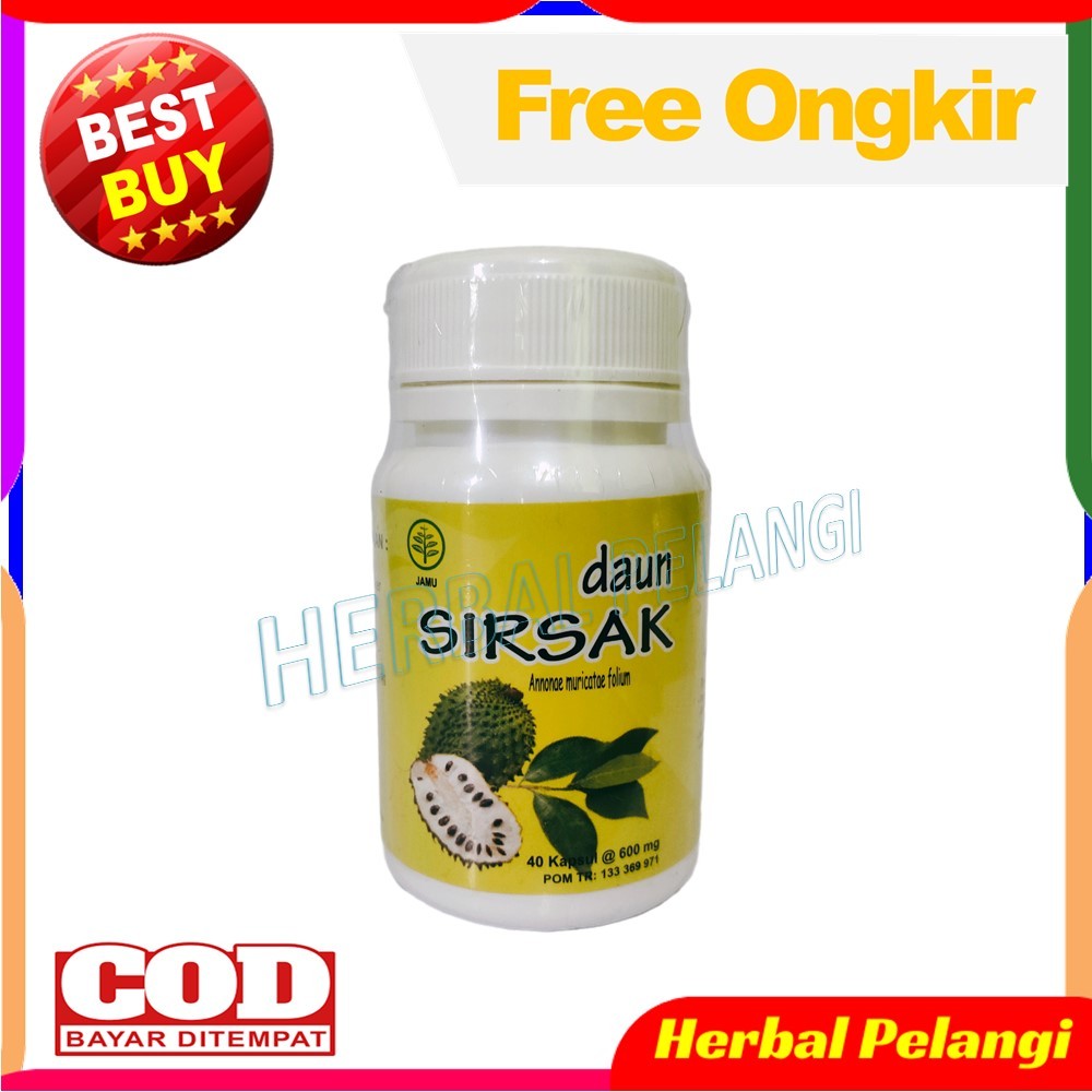 

Kapsul Daun Sirsak TERBAIK Herbal Insani Isi 40 Kapsul | Herbal Kanker Dan Tumor