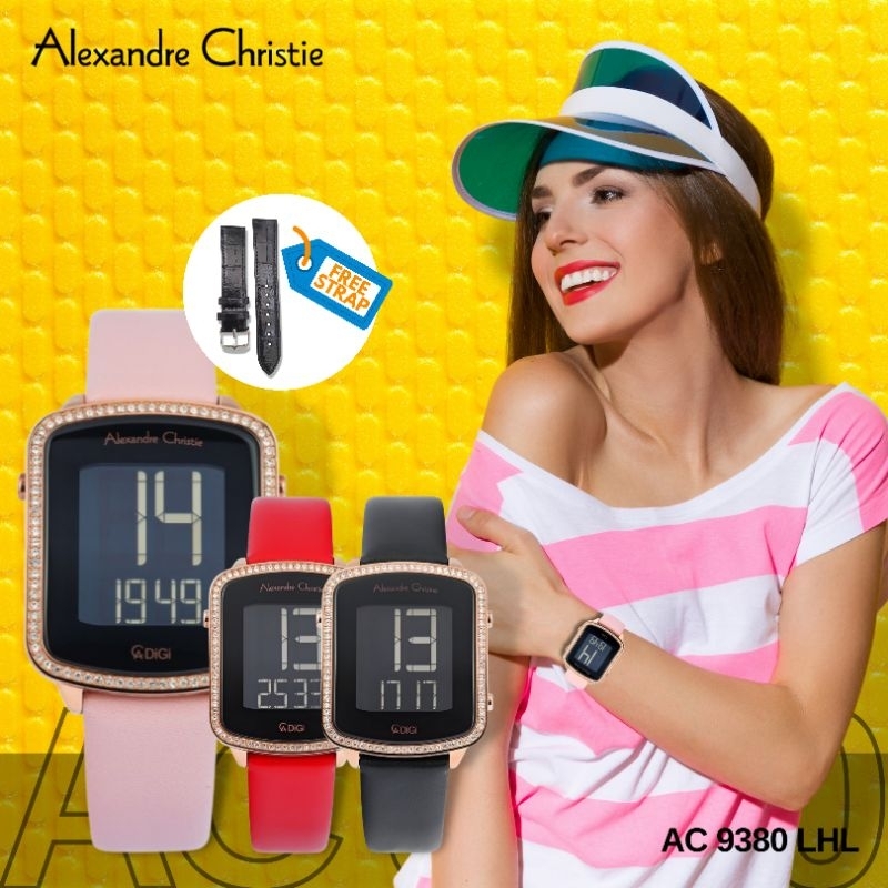JAM TANGAN WANITA ALEXANDRE CHRISTIE AC 9380 LHL ORIGINAL