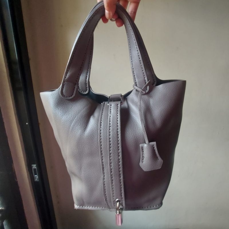 tas wanita picotin handbag kulit asli