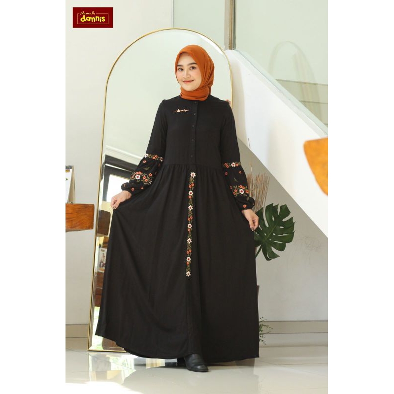 Abaya Dannis - Hitam