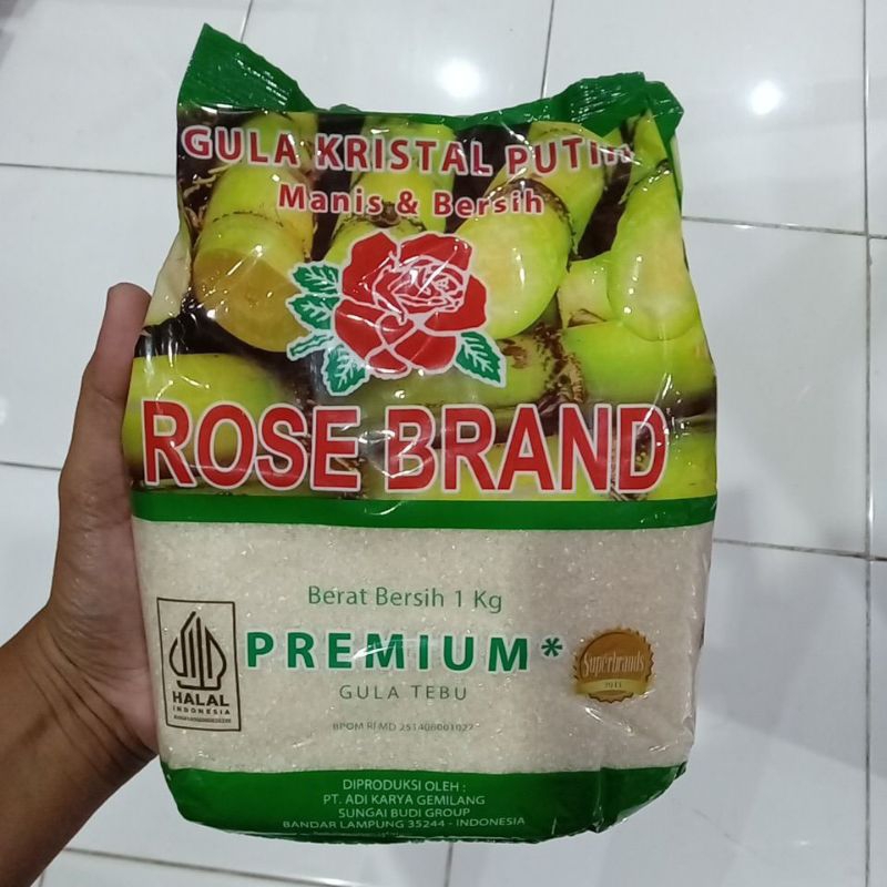 

Mahbubah - Rose Brand 1 Kg Gula Pasir Premium Hijau