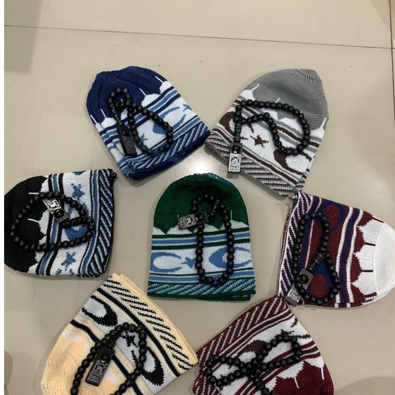 (PAKET PECI TASBIH) PECI RAJUT AMBANI PREMIUM TURKI EKSKLUSIF PALESTINA POLOS MOTIF ANNUR OLEHOLEH H