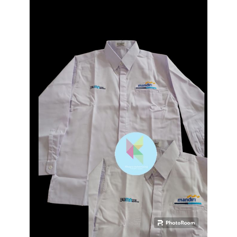 kemeja Bumn mandiri seragam BUMN mandiri baju BUMN mandiri putih lengan panjang