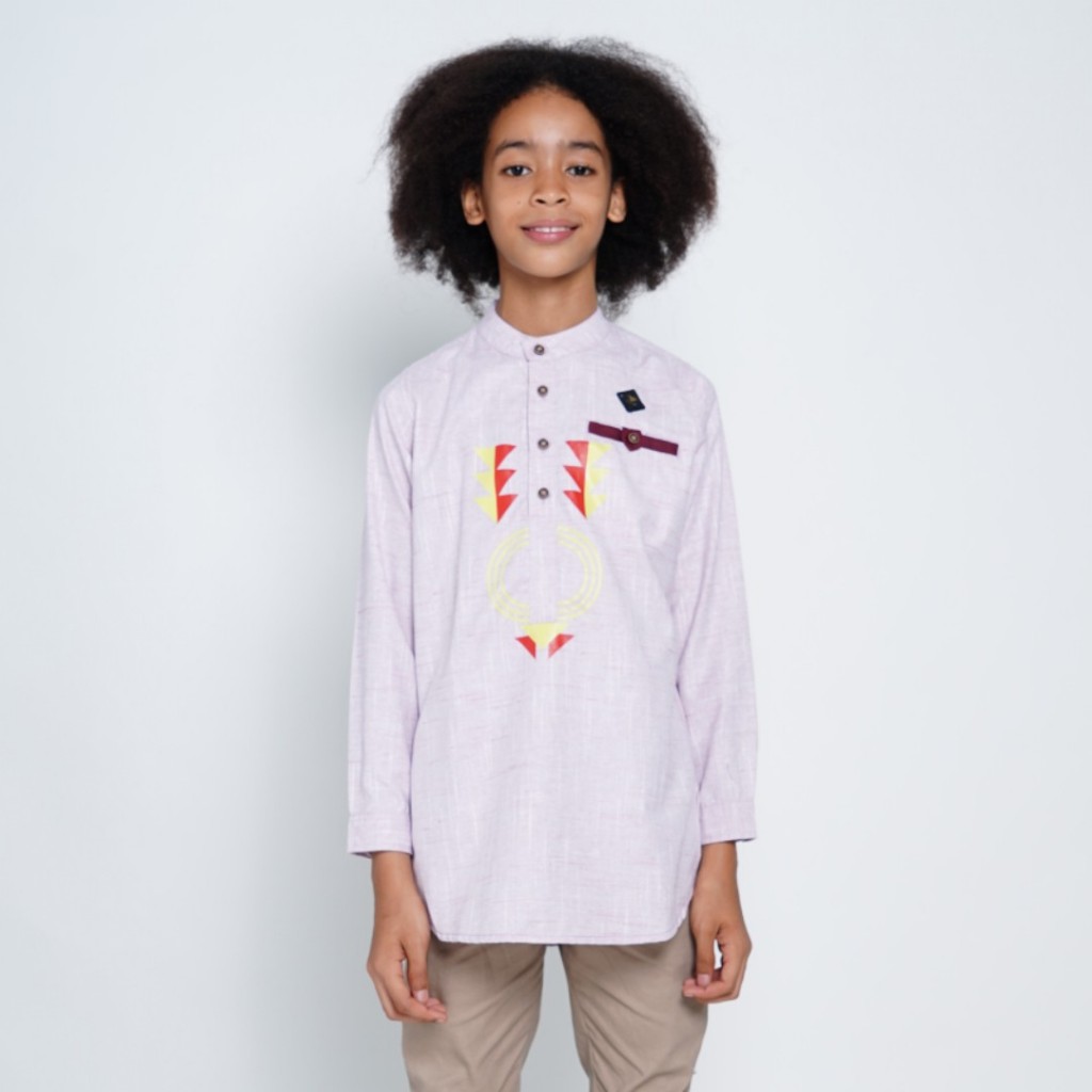 Baihaqi Kids Kurta  Motif Lengan Panjang BAD01