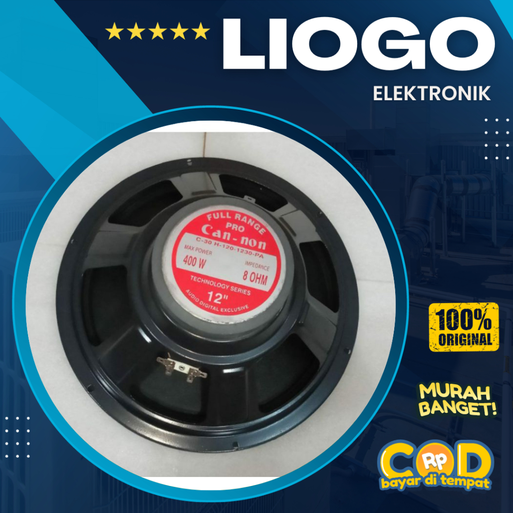 Speaker 12 Inch Cannon Pro Full range 400W C 1230 PA Canon 12 Inch Full Range 1230PA