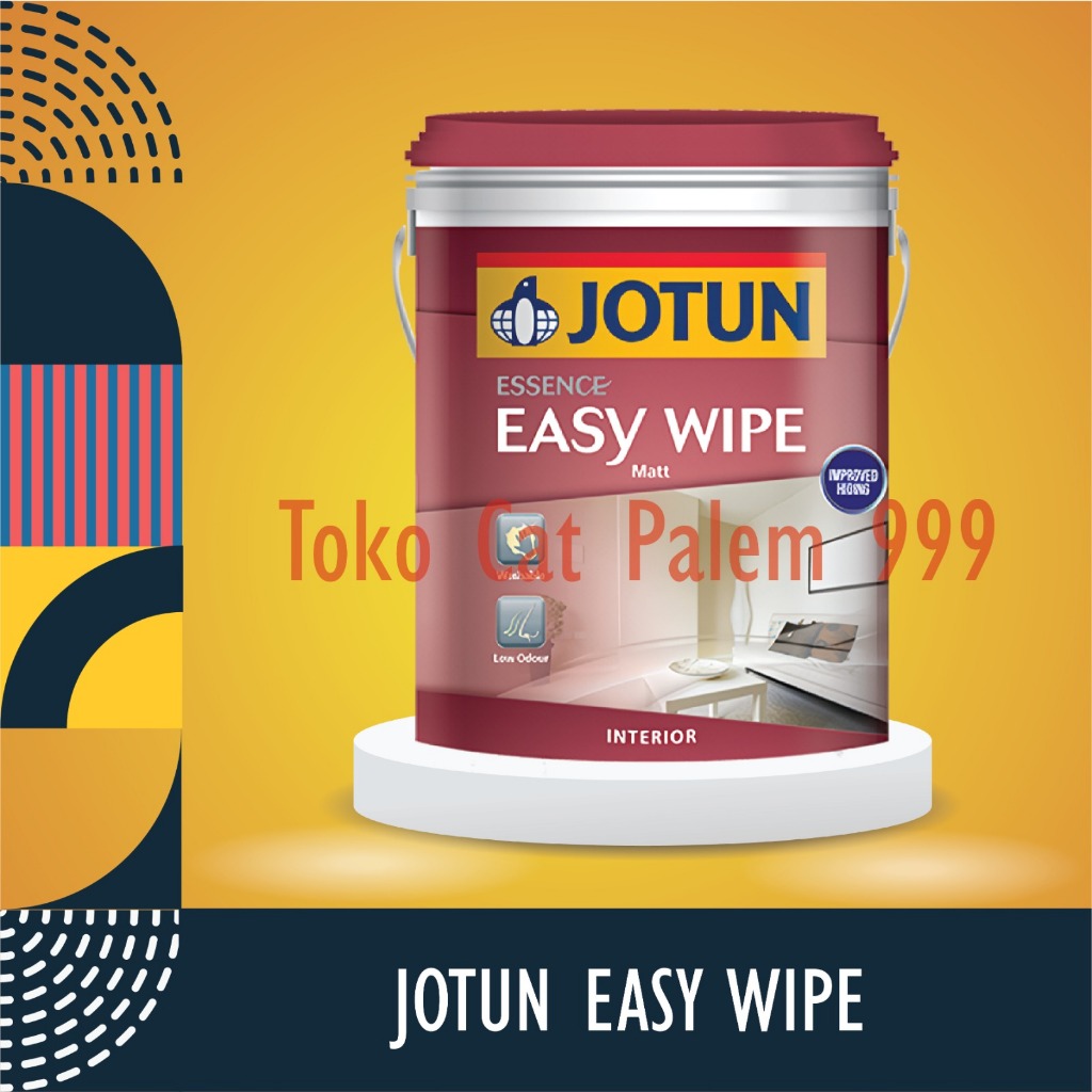 CAT TEMBOK INTERIOR ANTI NODA JOTUN EASY WIPE WARNA PUTIH 5KG /GALON