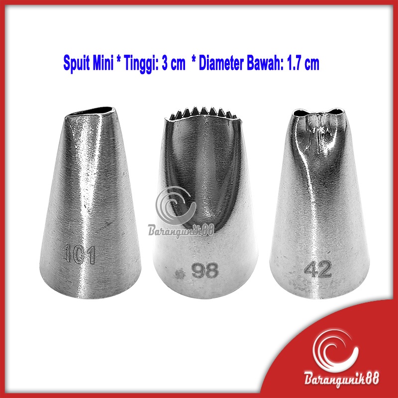 Spuit Mini Kue Cetakan Kue Semprit Kue Churros Cetakan Kue Aneka Motif Stainless Steel