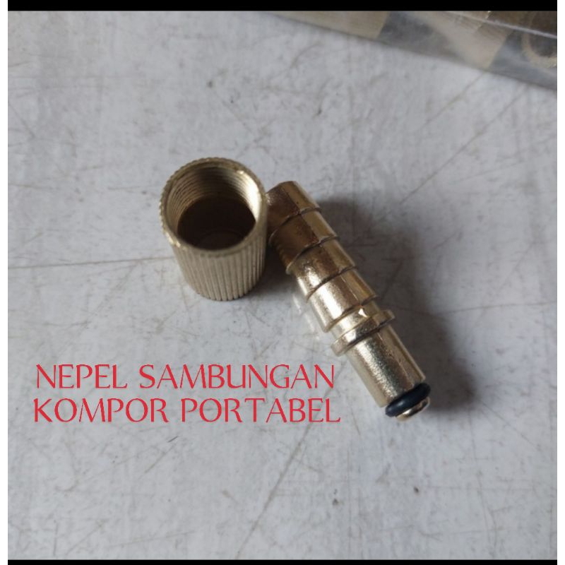 Nepel Sambungan Kompor Gas Portabel/Nepel Kuningan Kompor Gas Portabel/Camping