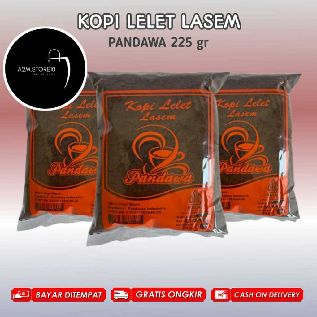 

225 GR | KOPI LELET LASEM PROMO TERLARIS TERMURAH | KOPI HITAM KOPI BUBUK MURNI ASLI REMBANG