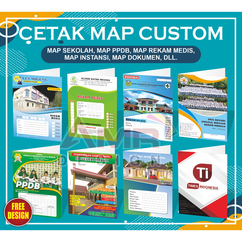 

Map Folder, Map Sekolah, Map Kantor, Map Rekam Medis, Map PPDB, Map Rumah Sakit, Map Klinik| Stopmap | Penjepit Acco | Saku