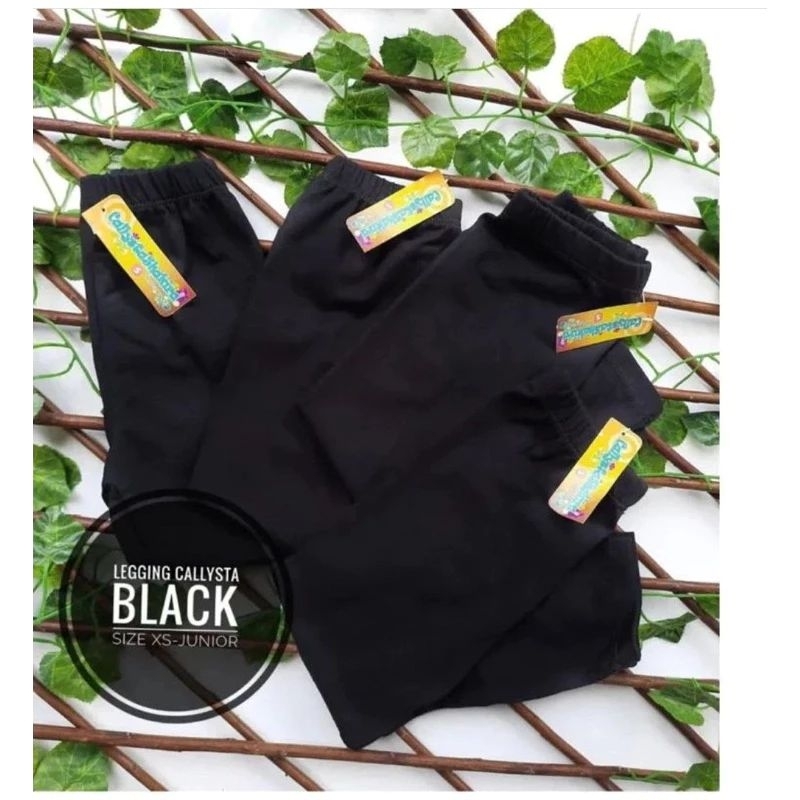 LEGGING CALLYSTA ANAK POLOS /LEGGING HITAM ANAK PEREMPUAN
