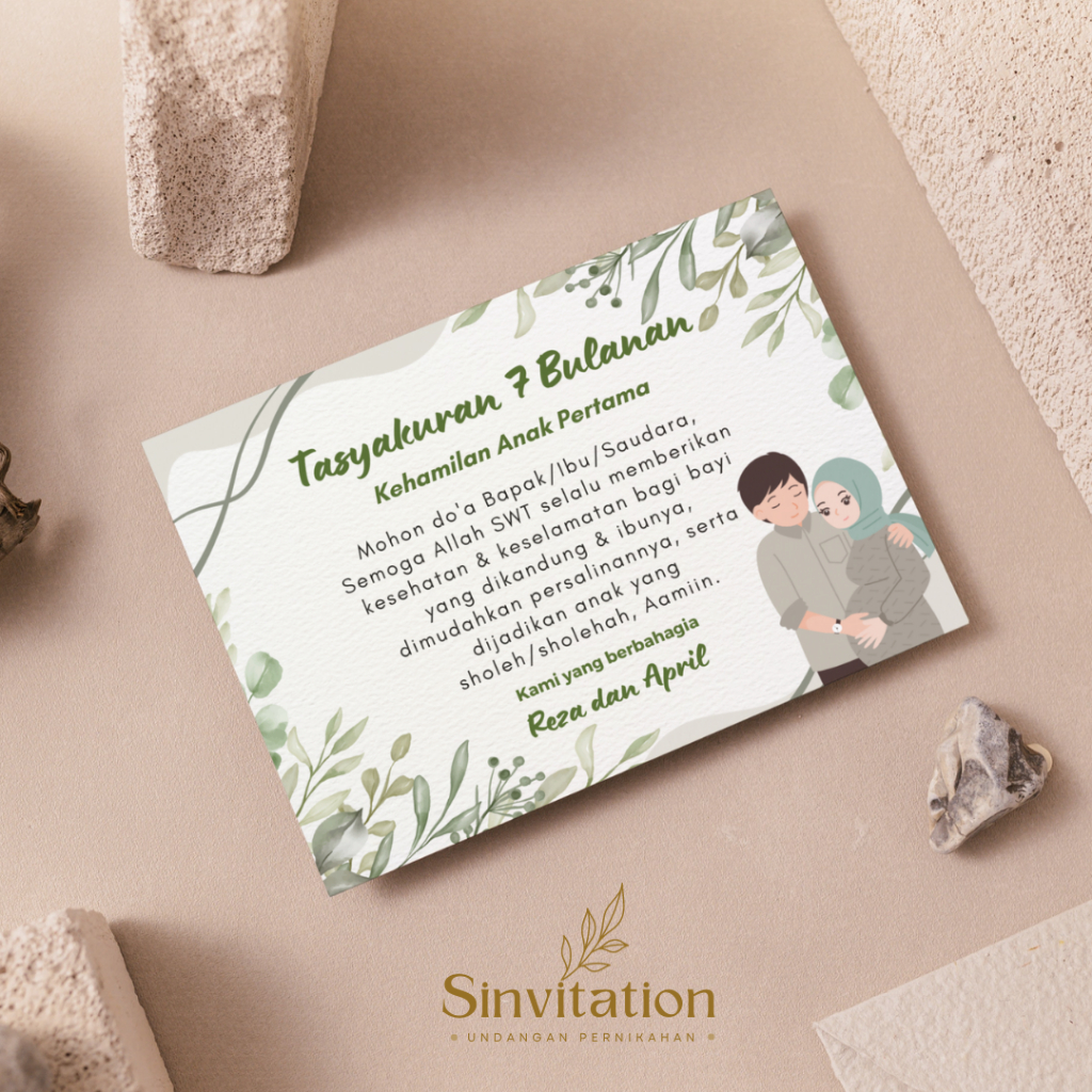

Cetak Kartu/Stiker Tasyakuran Kehamilan 4/7 Bulanan Sinvitation 001