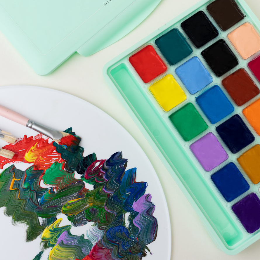 

Best Terlaris Miya Himi Gouache Paint Cat Set 24 Colors x 30ml