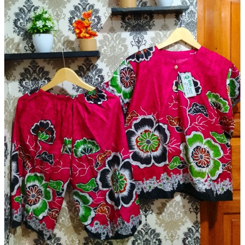 Setelan gogo jumbo LD 120 celana pendek ada saku Baby doll dewasa muat sampai 80 kg