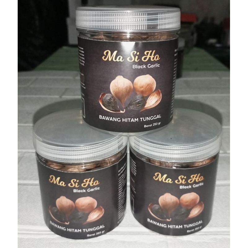 

Black Garlic,Bawang Hitam Tunggal paket 750gr