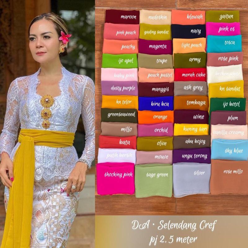 selendang sifon/selendang polos