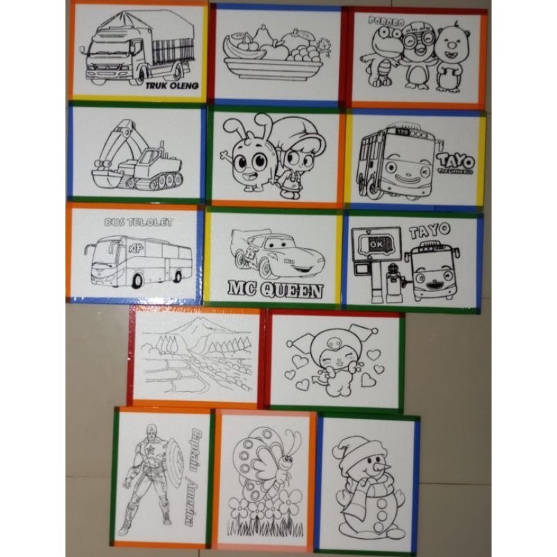 

sterofoam lukis/styrofoam mewarnai 33x45cm list lakban