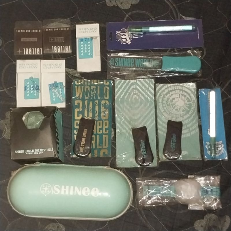 Ready Stock SHINee Lightstick MD Keyring Anniversary LS Dot Japan Lightstick Penstick Watch lighstic