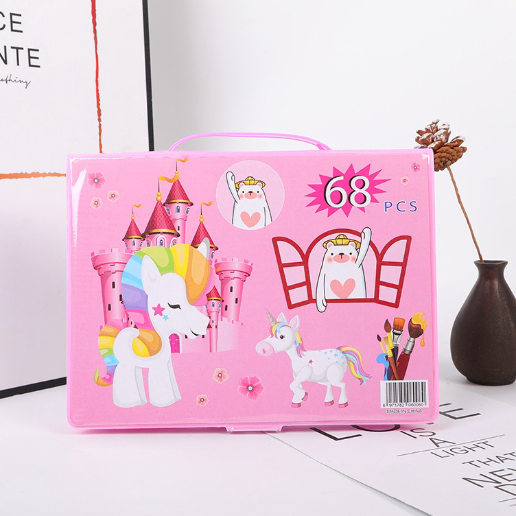 

↓➺✹ SMS Drawing Set 68Pcs Oil Pastel Crayon 68 IN 1 Set Krayon Mewarnai dan Melukis Lengkap dengan Cat Air Alat Mewarnai Anak Anak Bentuk Koper