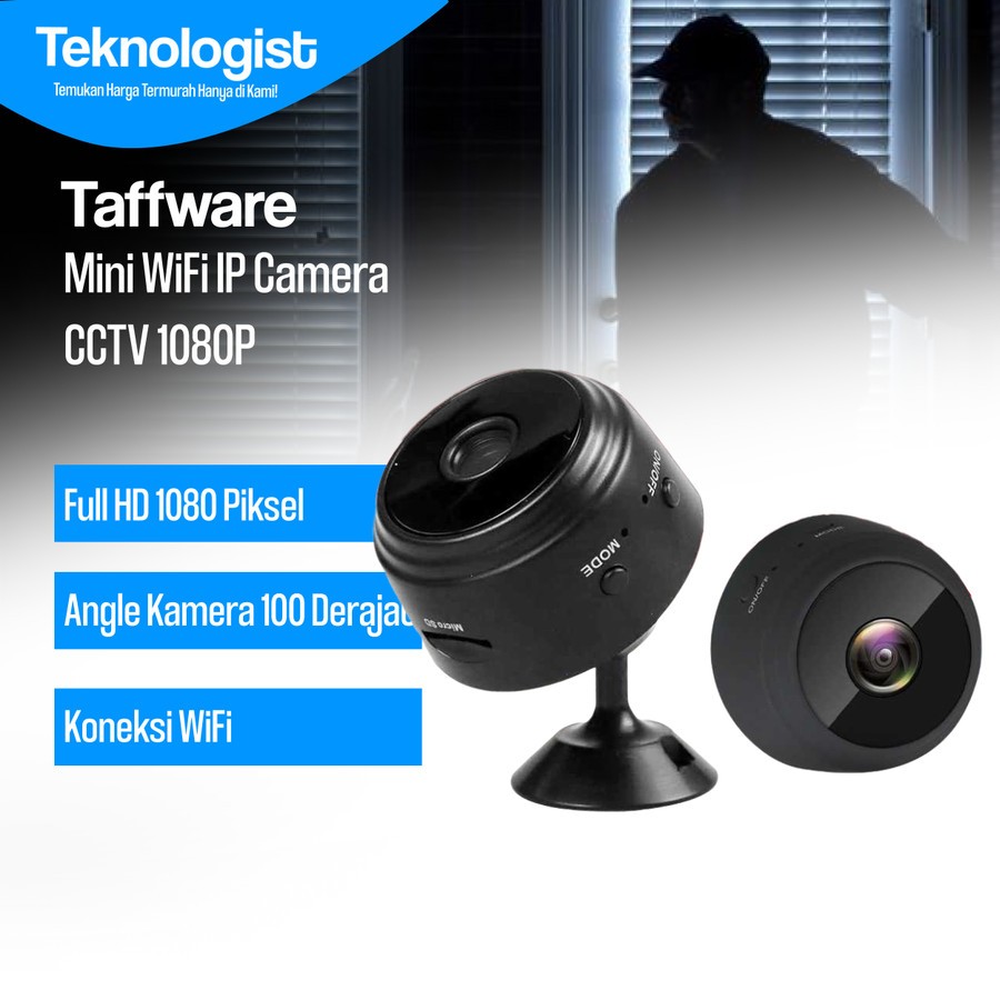 Kamera CCTV Mini WiFi 1080P IP Camera Portabel dengan Koneksi WiFi dan Penyimpanan MicroSD